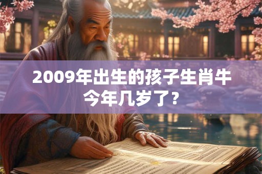 2009年出生的孩子生肖牛今年几岁了? 2009年出生的孩子生肖牛今年几岁了?