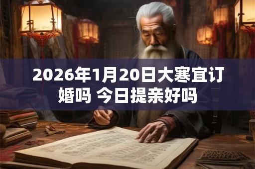 2026年1月20日大寒宜订婚吗 今日提亲好吗 2026年1月20日大寒宜订婚吗 今日提亲好吗