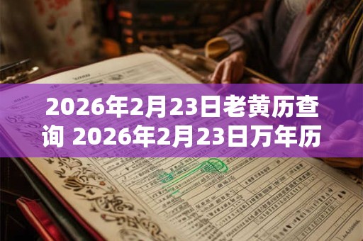 2026年2月23日老黄历查询 2026年2月23日万年历黄道吉日
