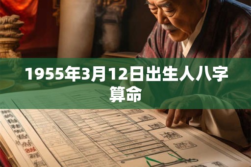 1955年3月12日出生人八字算命 1955年3月12日出生人八字算命