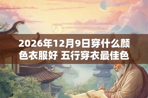2026年12月9日穿什么颜色衣服好 五行穿衣最佳色 2026年12月9日穿什么颜色衣服好 五行穿衣最佳色