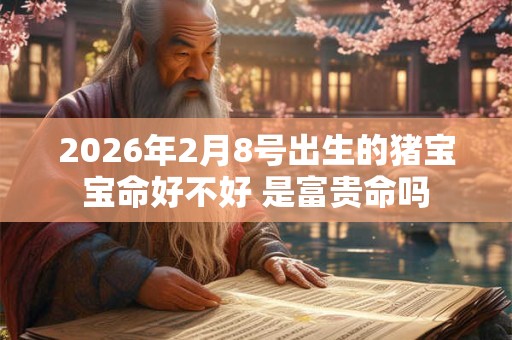 2026年2月8号出生的猪宝宝命好不好 是富贵命吗