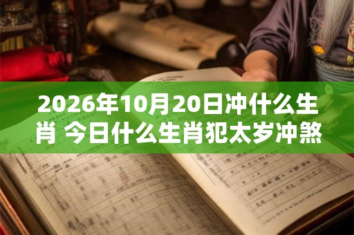 2026年10月20日冲什么生肖 今日什么生肖犯太岁冲煞查询：