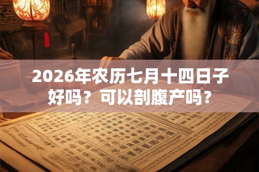 2026年农历七月十四日子好吗？可以剖腹产吗？