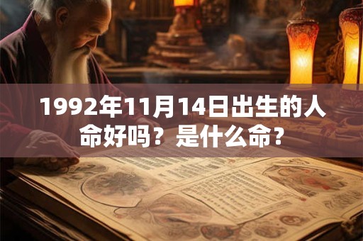 1992年11月14日出生的人命好吗?是什么命? 1992年11月14日出生的人命好吗?是什么命?