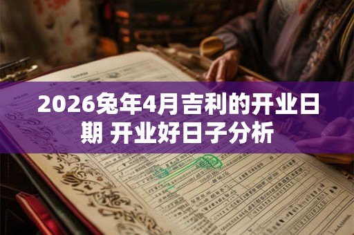 2026兔年4月吉利的开业日期 开业好日子分析