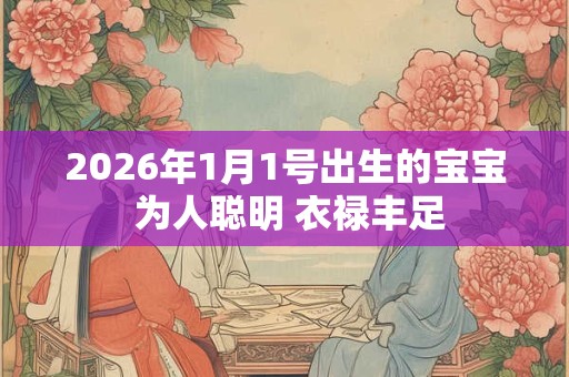 2026年1月1号出生的宝宝 为人聪明 衣禄丰足 2026年1月1号出生的宝宝 为人聪明 衣禄丰足