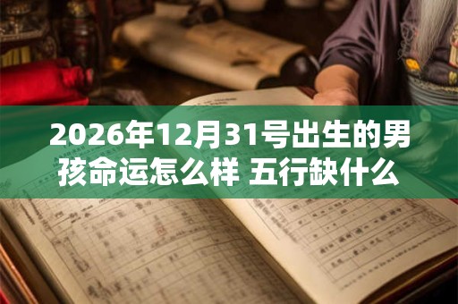 2026年12月31号出生的男孩命运怎么样 五行缺什么