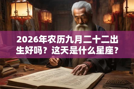 2026年农历九月二十二出生好吗?这天是什么星座? 2026年农历九月二十二出生好吗?这天是什么星座?