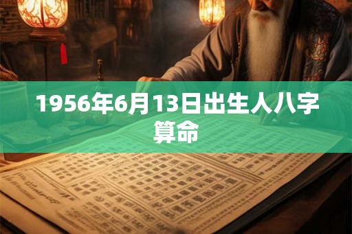 1956年6月13日出生人八字算命