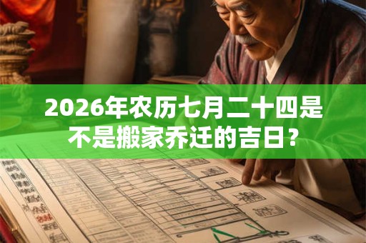 2026年农历七月二十四是不是搬家乔迁的吉日? 2026年农历七月二十四是不是搬家乔迁的吉日?