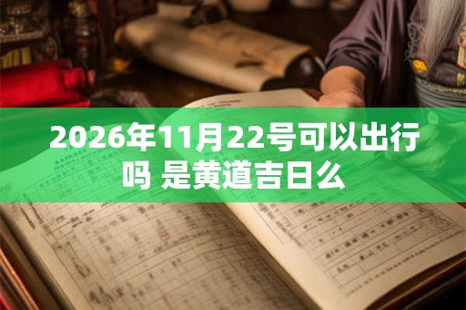 2026年11月22号可以出行吗 是黄道吉日么