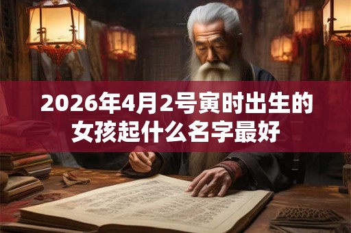 2026年4月2号寅时出生的女孩起什么名字最好