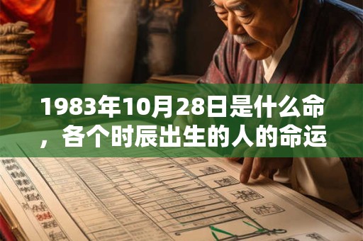 1983年10月28日是什么命,各个时辰出生的人的命运 1983年10月28日是什么命,各个时辰出生的人的命运