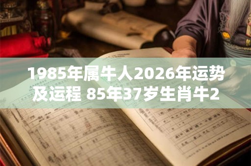 1985年属牛人2026年运势及运程 85年37岁生肖牛2026年每月运势 1985年属牛人2026年运势及运程 85年37岁生肖牛2026年每月运势