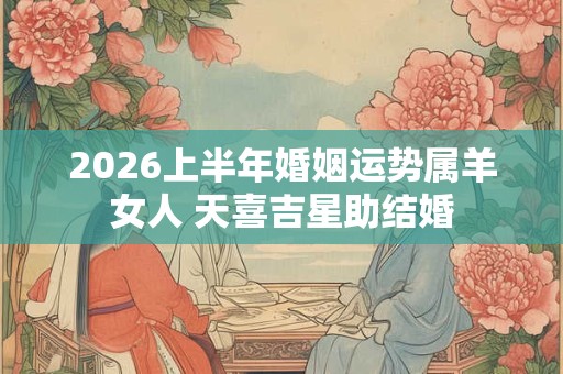 2026上半年婚姻运势属羊女人 天喜吉星助结婚