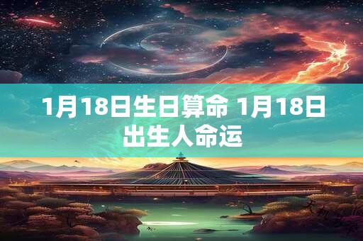 1月18日生日算命 1月18日出生人命运