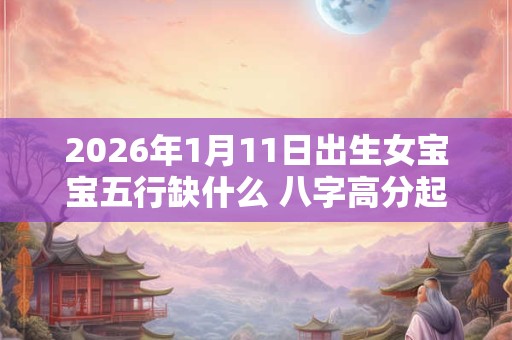 2026年1月11日出生女宝宝五行缺什么 八字高分起名字