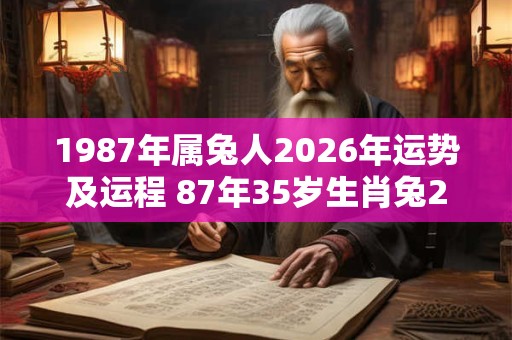 1987年属兔人2026年运势及运程 87年35岁生肖兔2026年每月运势 1987年属兔人2026年运势及运程 87年35岁生肖兔2026年每月运势