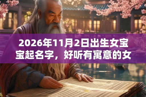2026年11月2日出生女宝宝起名字，好听有寓意的女孩名