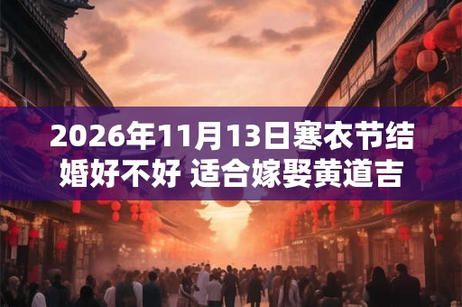 2026年11月13日寒衣节结婚好不好 适合嫁娶黄道吉查询 2026年11月13日寒衣节结婚好不好 适合嫁娶黄道吉查询