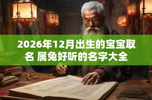 2026年12月出生的宝宝取名 属兔好听的名字大全 2026年12月出生的宝宝取名 属兔好听的名字大全