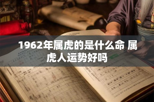 1962年属虎的是什么命 属虎人运势好吗
