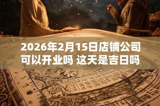 2026年2月15日店铺公司可以开业吗 这天是吉日吗 2026年2月15日店铺公司可以开业吗 这天是吉日吗