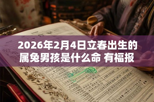 2026年2月4日立春出生的属兔男孩是什么命 有福报灵活聪明 2026年2月4日立春出生的属兔男孩是什么命 有福报灵活聪明