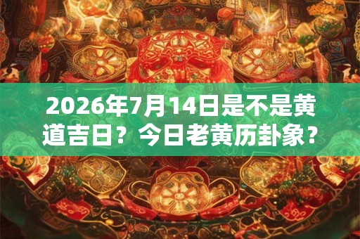 2026年7月14日是不是黄道吉日?今日老黄历卦象? 2026年7月14日是不是黄道吉日?今日老黄历卦象?