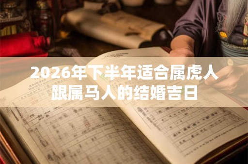 2026年下半年适合属虎人跟属马人的结婚吉日