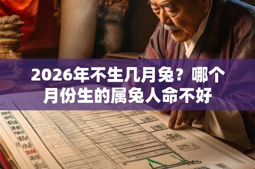 2026年不生几月兔?哪个月份生的属兔人命不好 2026年不生几月兔?哪个月份生的属兔人命不好