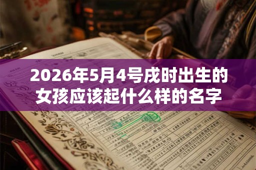 2026年5月4号戌时出生的女孩应该起什么样的名字