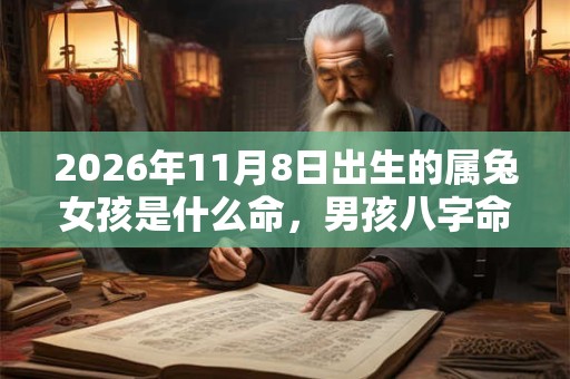 2026年11月8日出生的属兔女孩是什么命，男孩八字命运分析