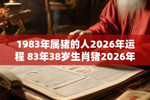 1983年属猪的人2026年运程 83年38岁生肖猪2026年运势 1983年属猪的人2026年运程 83年38岁生肖猪2026年运势