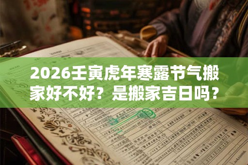 2026壬寅虎年寒露节气搬家好不好?是搬家吉日吗? 2026壬寅虎年寒露节气搬家好不好?是搬家吉日吗?