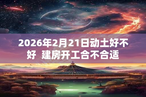 2026年2月21日动土好不好  建房开工合不合适