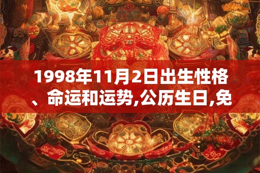 1998年11月2日出生性格、命运和运势,公历生日,免费算命