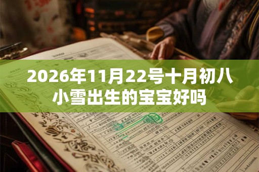 2026年11月22号十月初八小雪出生的宝宝好吗