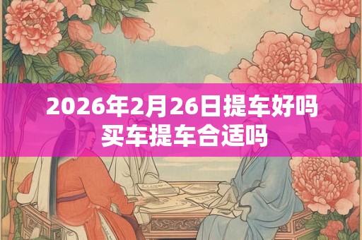 2026年2月26日提车好吗 买车提车合适吗