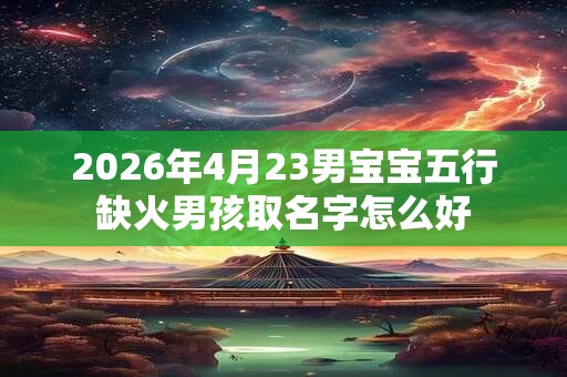 2026年4月23男宝宝五行缺火男孩取名字怎么好 2026年4月23男宝宝五行缺火男孩取名字怎么好