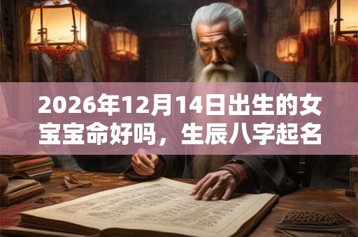 2026年12月14日出生的女宝宝命好吗,生辰八字起名字 2026年12月14日出生的女宝宝命好吗,生辰八字起名字
