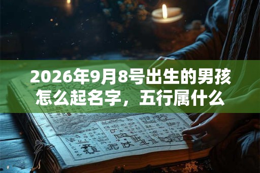 2026年9月8号出生的男孩怎么起名字,五行属什么 2026年9月8号出生的男孩怎么起名字,五行属什么