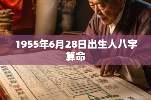 1955年6月28日出生人八字算命