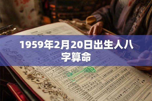 1959年2月20日出生人八字算命 1959年2月20日出生人八字算命