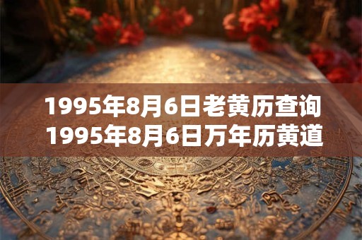 1995年8月6日老黄历查询 1995年8月6日万年历黄道吉日 1995年8月6日老黄历查询 1995年8月6日万年历黄道吉日