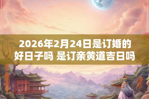2026年2月24日是订婚的好日子吗 是订亲黄道吉日吗 2026年2月24日是订婚的好日子吗 是订亲黄道吉日吗
