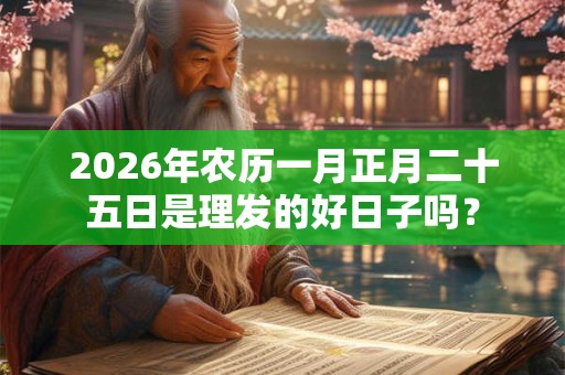 2026年农历一月正月二十五日是理发的好日子吗? 2026年农历一月正月二十五日是理发的好日子吗?