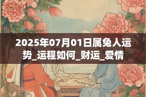 2025年07月01日属兔人运势_运程如何_财运_爱情 2025年07月01日属兔人运势_运程如何_财运_爱情