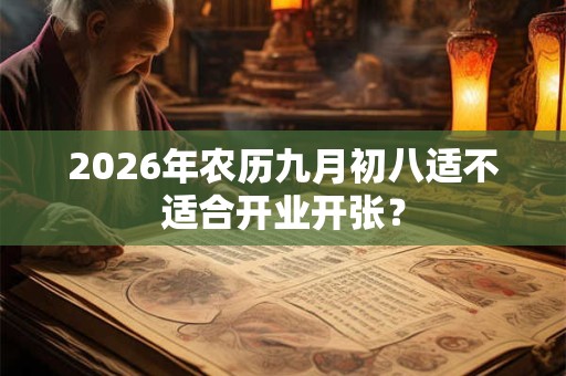 2026年农历九月初八适不适合开业开张? 2026年农历九月初八适不适合开业开张?